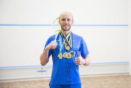 Валерій Федорук став П’ЯТИКРАТНИМ чемпіоном України зі сквошу!— фітнес-клуб 5 елемент