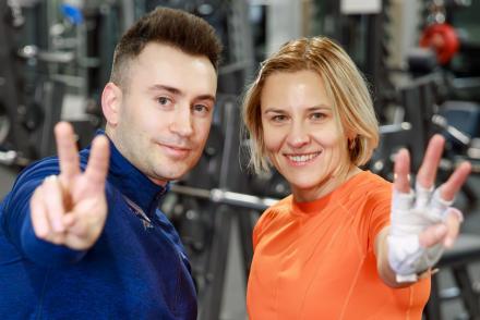 Результати членів клубу— фітнес-клуб 5 елемент